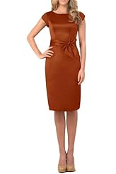 Satin/Taffeta Short  Sheath Prom Dress/Party Dress  With a Bow(s)