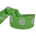 LIME GREEN WHITE POLKA DOTTED LONG SCARF HAIR HEAD BAND