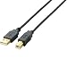 ELECOM USB2.0ケーブル A-Bタイプ 1m ブラック U2C-B10BK