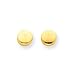 14k Pretty Gold Polished Half Ball Post Earrings title=