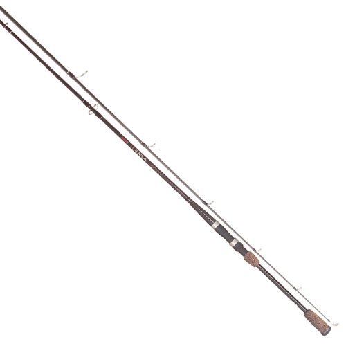 TicaSMHA80L2 Trout, Bass, and Walleye Spinning Fishing Rod (2-piece), Brown, 8-Feet/Light