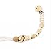 Wooden Teething Pacifier Clip Holder Crochet Beads Baby Pacifier Holder Baby Teether Toys