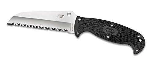 Spyderco Jumpmaster Serrated Edge Knife, Black Spyderco Jumpmaster Serrated Edge Knife, Black