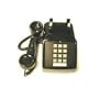 Scitec Inc. 25002 Traditional Single-Line Desk Phone with Double-Gong Bell Ringer Black