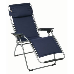 Lafuma Futura Clipper Canvas Folding Recliner, Marine