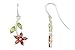 2 1/5 Carat Multi-Gemstone Sterling Silver Floral Earrings
