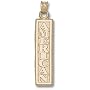 American University Eagles 14KT Gold Vertical "American" Charm