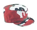 Ultra Force Red Camo Fatigue Caps, Available in various sizes