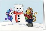 Building a Snowcat Card Card