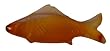 Miniature carp fish - handcarved semi precious agate stone