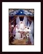 Art Poster Wood Framed Print - At Bethlehem - Artist: Margaret Tarrant- Poster Size: 14 X 12