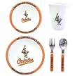 Baltimore Orioles 5 Piece Children's Dinner Set - Baseball Sports Merchandise