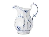 Review Royal Copenhagen  / Royal Copenhagen Blue Fluted Half Lace Milk Jug and Pitcher