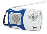 Naxa NX-712 AM/FM Mini Pocket Radio with Built-in Speaker- Blue