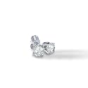 1 carat dtw Platinum Certified Round Diamond Studs