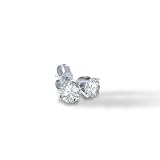1 carat dtw Platinum Certified Round Diamond Studs