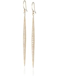 Mizuki 14Kt Wire Charm Medium Icicle Diamond Earrings (.40Ct)