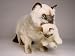   - Siamese Cat with Kitten - Lifelike Plush|One Size - 24 inches