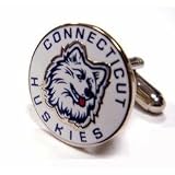 Connecticut Huskies NCAA Logo'd Executive Cufflinks w/ Jewelry Box by Cuff Links