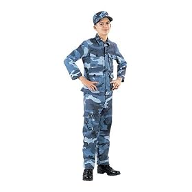 Boy's BDU Pants Sky Blue Camo, Available in Various Sizes