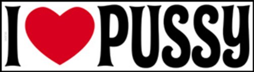 Licenses Products I Love Pussy Sticker