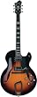 Hagstrom HJ800 Electric Jazz Guitar (3 Tone Sunburst)