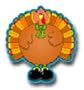 Turkeys Large Colorful Cut-Outs