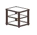 SALAMANDER DESIGNS SU20 C/B SYNERGY SINGLE20 SERIES 3-SHELF AUDIO STAND W/ CHERRY WOOD BASE AND TOP, BLACK SHELF AND SATIN BLACK TUBES