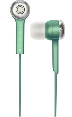 Electronics: Coby CVE51GRN Jammerz Sound Isolating Earphones  Green 