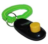 Big Button clicker with wrist band- BLACK, Click and Training
