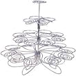 Wilton 307-826 Cupcakes 'n More 23-Count 4-Tier Metal Dessert Stand
