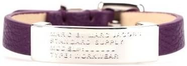 Marc Jacobs Pansy Purple Standard Supply ID Leather Bracelet M0001141