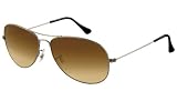 Ray Ban Cockpit Sunglasses RB3362 004 51 Gunmetal Crystal Brown Gradient 59mm