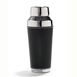 Metrokane 7401 VIP Black Leather Shaker