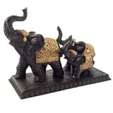 Elephant Family on rectangular base