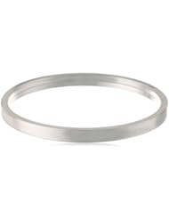 Sterling Silver Hinged Solid Bangle Bracelet, 7"