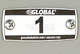 Number Plate Kit - Pkg Of 100 Numbered 1-100 W/Rivet Gun