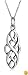 Sterling Silver Celtic Design Oval Pendant, 18