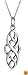 Sterling Silver Celtic Design Oval Pendant, 18