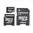Transcend microSD���ꥫ���� 2GB�ʳ����ѥå������ǡ�SD��mini SD�Ѵ������ץ��դ���