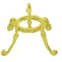 Artisan Egg Display Stand-Gold Finish (Set Of 3)