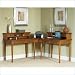 Home Styles Furniture Ponderosa L-Shape Solid Wood Writing Desk with Hutch in Pine