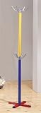Multicolor Finish Metal Hall Tree Coat Hat Rack Stand