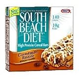 : South Beach Diet Cereal Bars High Protein Cinnamon Raisin 6oz 5 Bars/Box