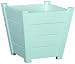 DMC Products Chateau 12-Inch Tapered Solid Wood Planter, White