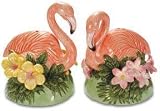 Pink Flamingo Mingo Garden Salt & Pepper Shaker S/P Set