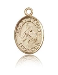 Free Engraving Included Medal-14k Gold St. Saint Maria Goretti Medal 1/2 x 1/4" 9208KT w/o Chain w/Box Patron Saint of Teenage Girls