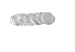 Micro Peeling Sensation Pflege-Augenpads, rund 7 cm, 6-teilig, weiß