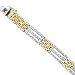 Two Tone Stylish Wristlet Men's Diamond Bracelet
