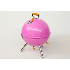 Mini BBQ-Grill Holzkohle Kugelgrill PINK